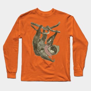 Lispe Hipster Sloth Long Sleeve T-Shirt